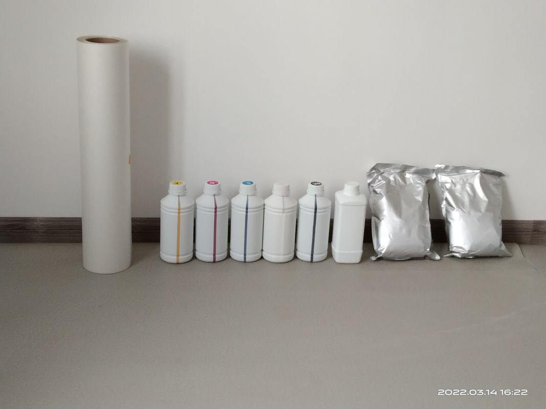 24 inci Pencetakan Transfer Panas Vinyl Film Dtf Paper Sticker Film untuk printer dtf