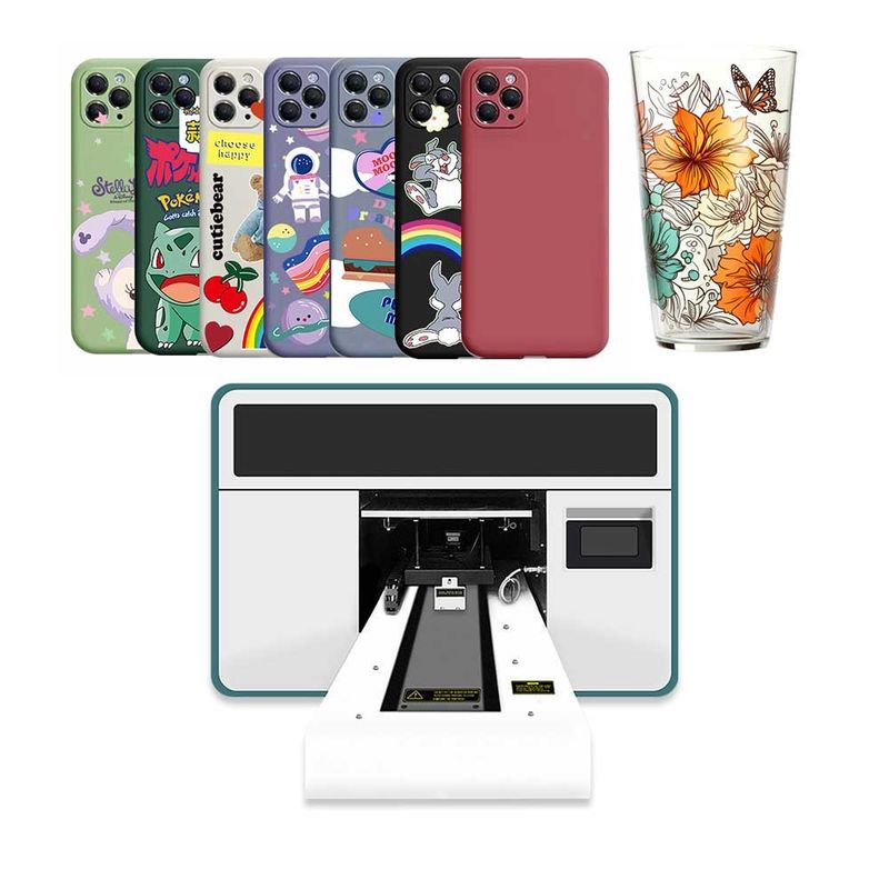 A3 Ukuran 6 Warna Printer Hibrida UV Mesin Pencetakan Hibrida UV Resolusi 1200dpi