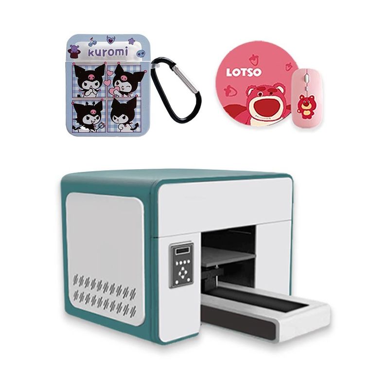 Golf Ball Flatbed LED UV Printer UV Led Inkjet Printer Untuk Botol Printer Kartu PVC