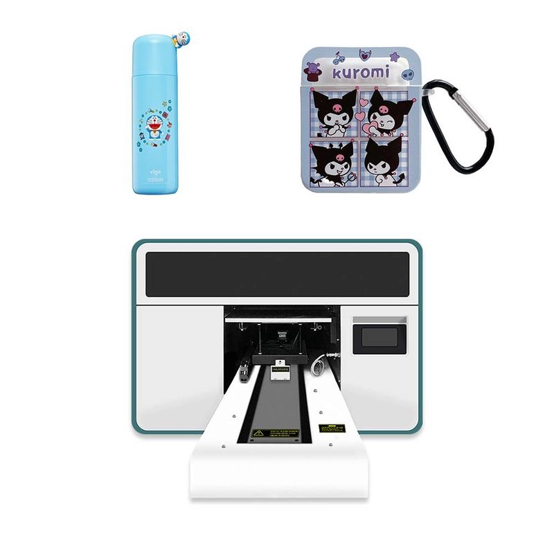 High Resolution UV Hybrid Printer A3 Ukuran 2 Kepala 1440dpi Mesin Pencetakan Penutup Telepon