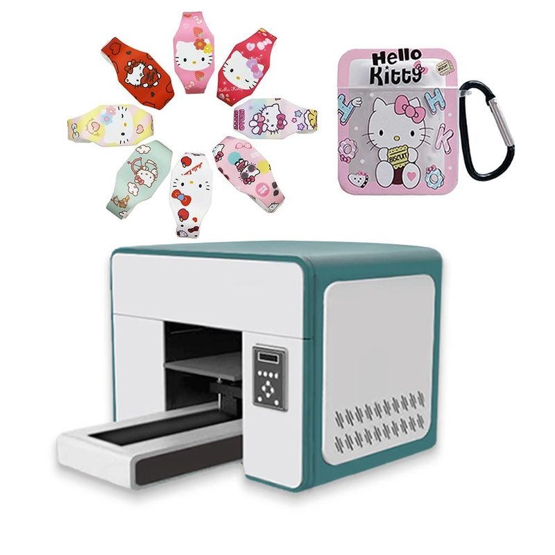 Cup Cylinder A3 UV Dtf Printer Desktop kecil Printer UV Acrylic Bottle Phone Case