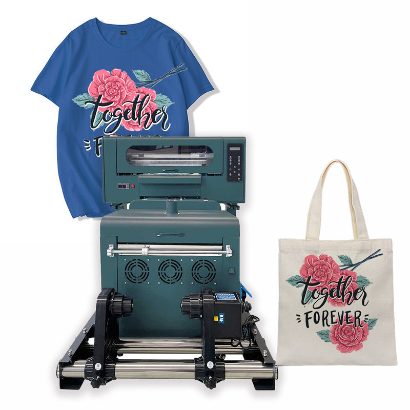 30cm DTF Printer PET Film Kain T-shirt A3 Dtf Printer dengan mesin Shake Powder