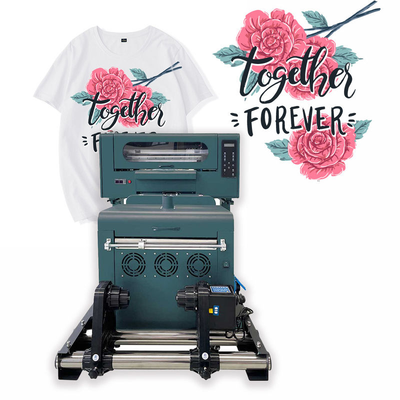 30cm DTF Printer PET Film Kain T-shirt A3 Dtf Printer dengan mesin Shake Powder