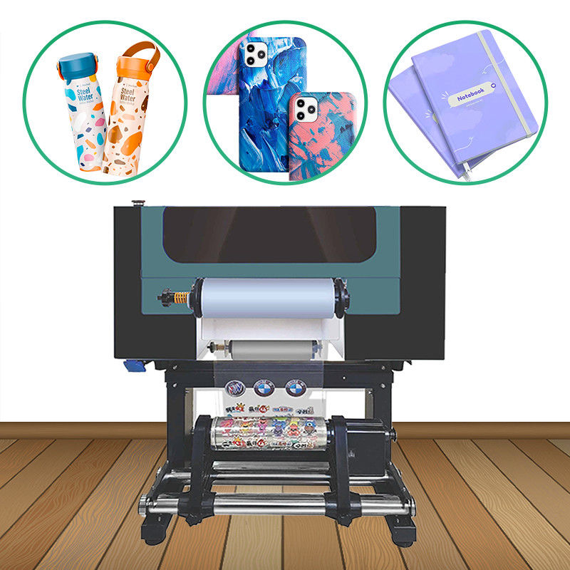 30cm UV Dtf Transfer Printer Xp600 Kepala UV Dtf Roll To Roll Mesin Pencetakan