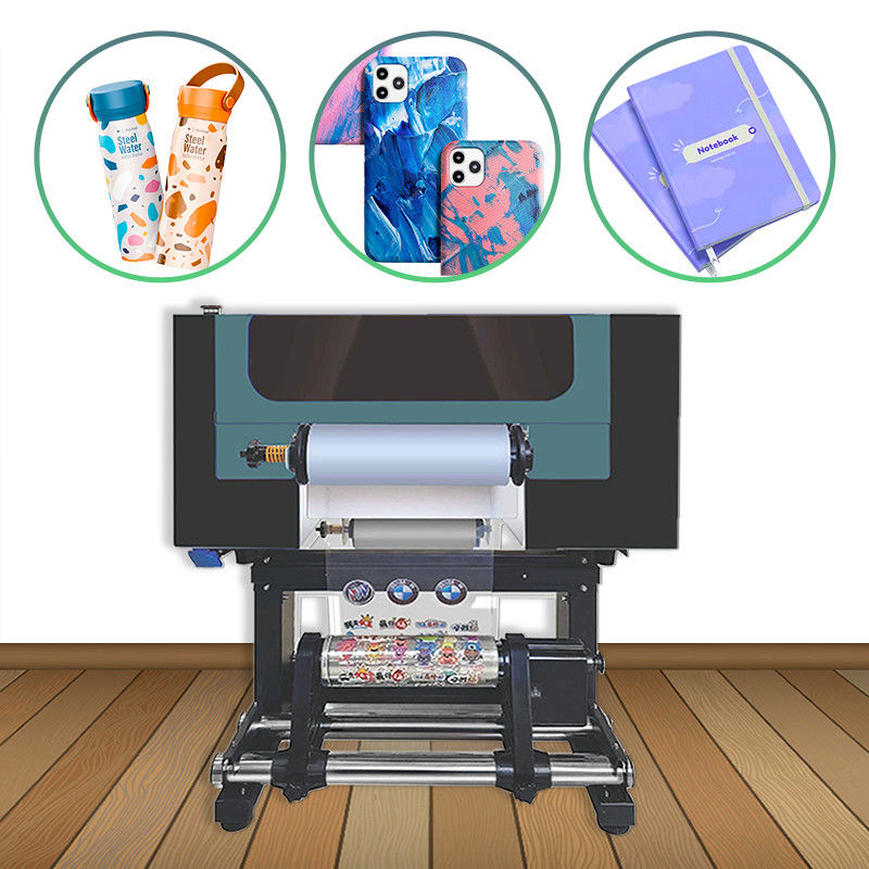 A3 UV Roll To Roll Printer Digital Dtf All In One Printer Untuk Pen Sticker Dua Kepala Xp600