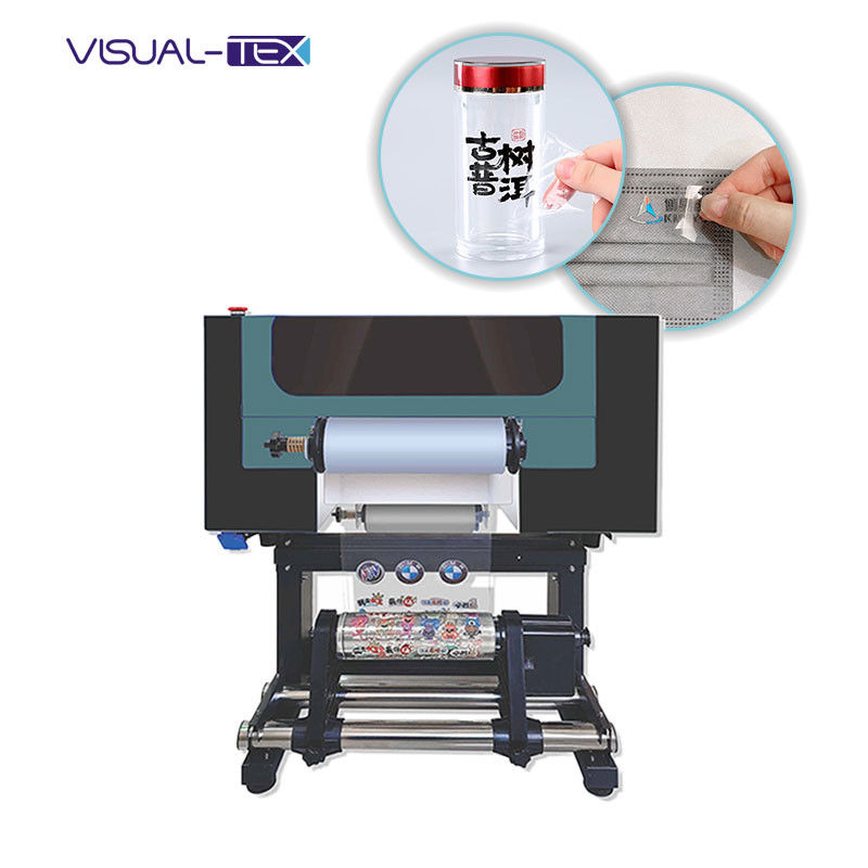 Auto Laminasi UV DTF Printer 3D A3 Digital Inkjet Flatbed UV Printer Untuk A / B Film