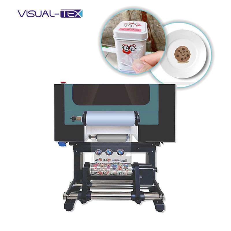 Air Cooling UV DTF Printer AB Film A3 UV Flatbed Varnish Printer Untuk Kasus Telepon Botol Kaca