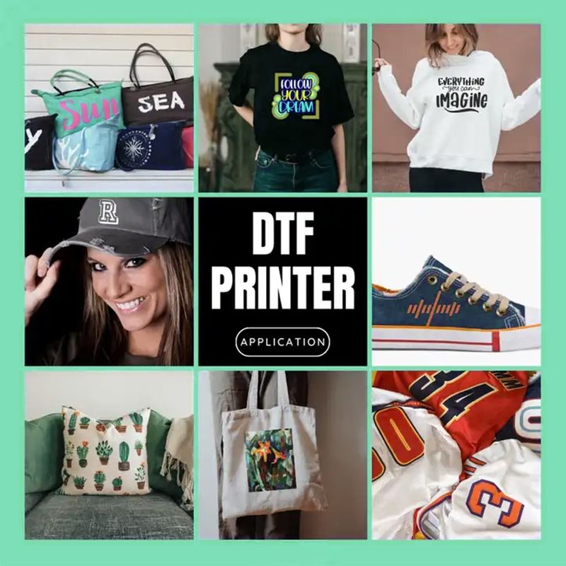 A3 PET Film Printer DTF T-Shirt Mesin Pencetakan Dengan Shaking Powder Machine untuk Kepala Tarik