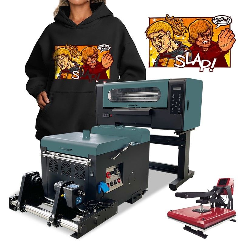 Digital 24 Inch DTF Printer Pet Film Printer T-Shirt Mesin Pencetakan Semua Dalam Satu