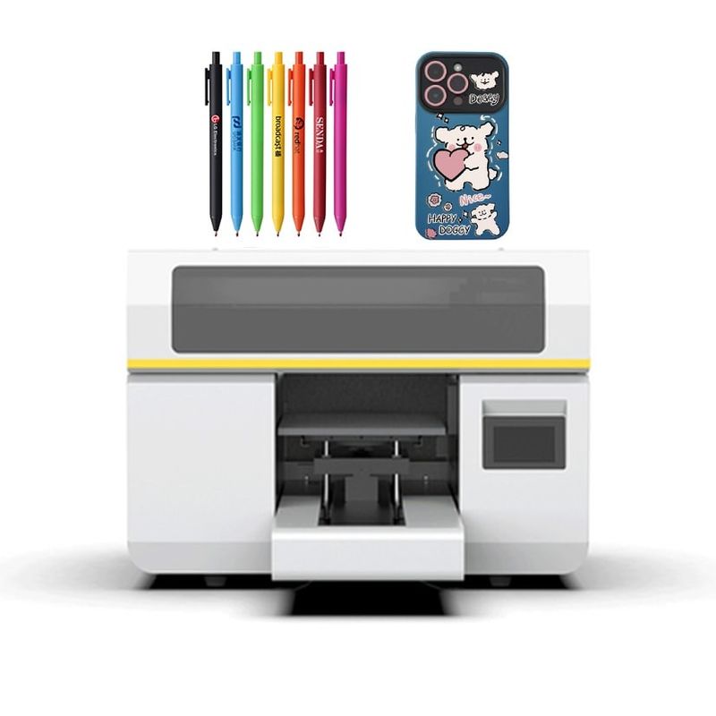 Digital A3 Ukuran Hybrid UV Printer Roll To Roll Printing UV Inkjet Printer