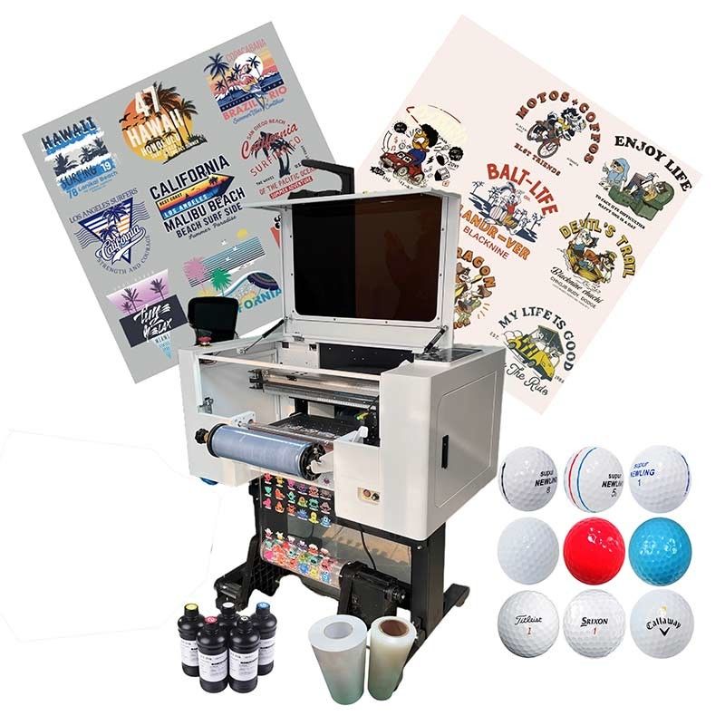 Pabrik 30CM UV DTF Printer A3 UV DTF Printer dengan Laminating untuk Stiker