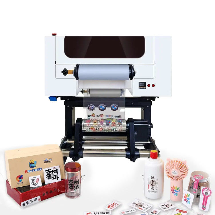 A3 UV DTF Printer dengan Laminator Roll To Roll All-in-One A3 UV DTF Printer untuk Sticker