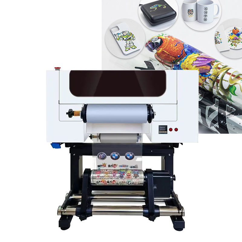 30CM UV Roll Dtf Printer Untuk Pencetakan Stiker Dengan Dual Xp600 Head Roll To Roll Printer