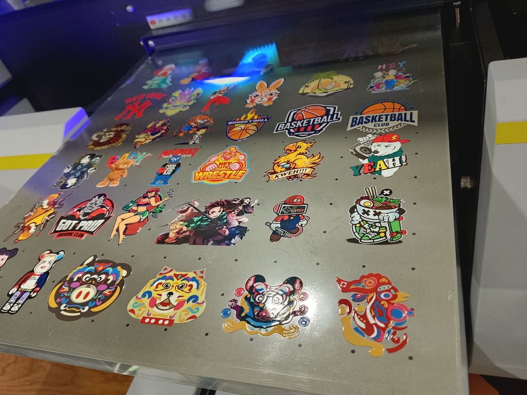 K/C/M/Y W V Ink Color A3 UV Printer dengan Kepala Cetak S1-HD dan Ukuran Platform 300x475mm