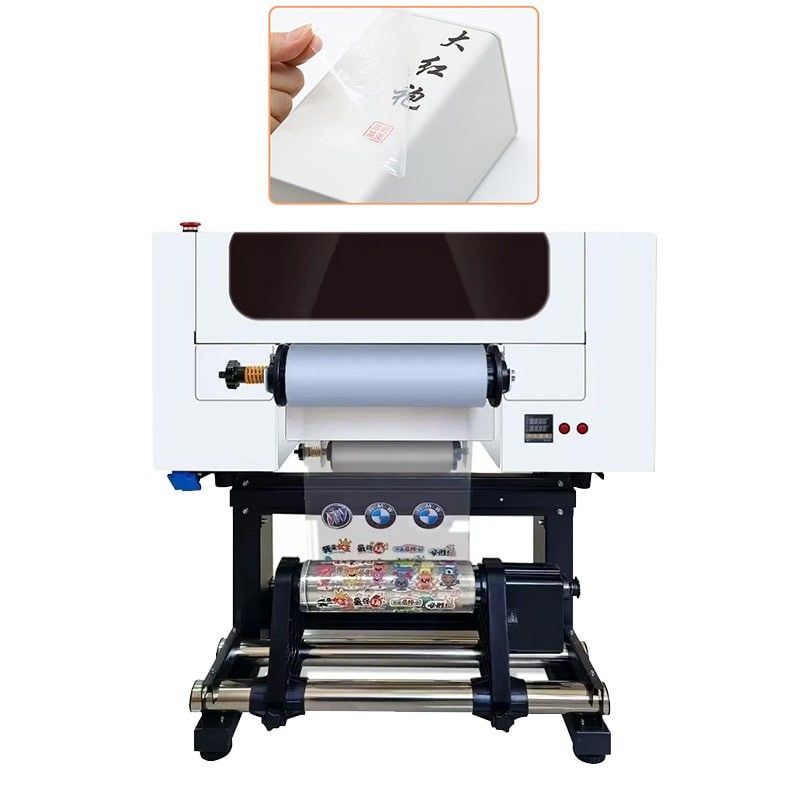 30CM UV DTF Printer Roll To Roll A3 UV DTF Printer Dengan Dua Kepala XP600