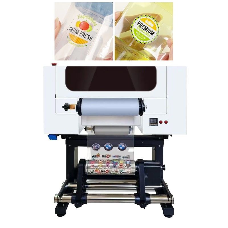 30CM UV DTF Printer Roll to Roll A3 UV DTF Printer dengan Laminating untuk Stiker