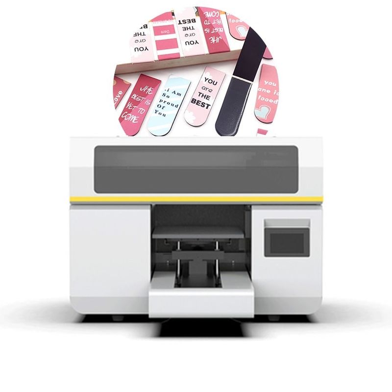 8 Warna Ukuran A3 Hybrid UV Printer Flatbed Bottle Roll Digital UV Printer