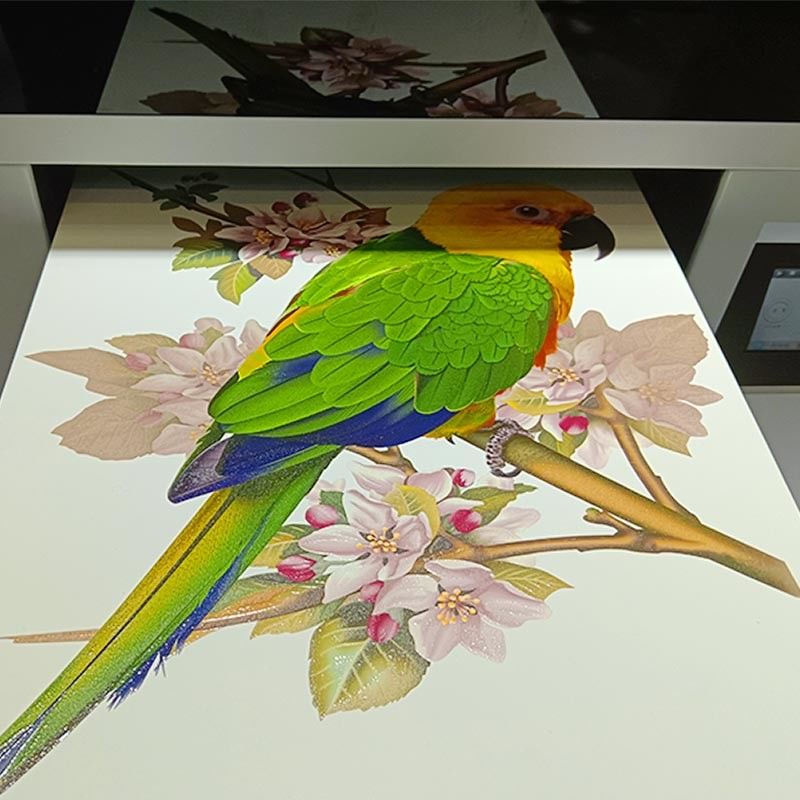 UNI-A3 Flatbed UV Printing Machine dengan UV Ink 8 Color Printer