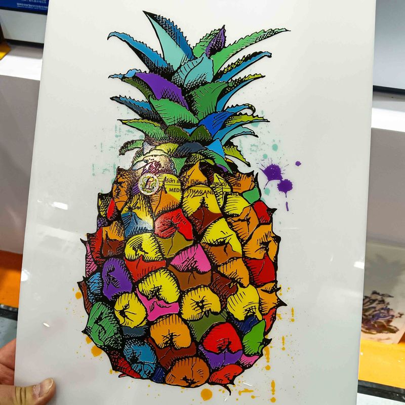 UNI-A3 Flatbed UV Printing Machine dengan UV Ink 8 Color Printer