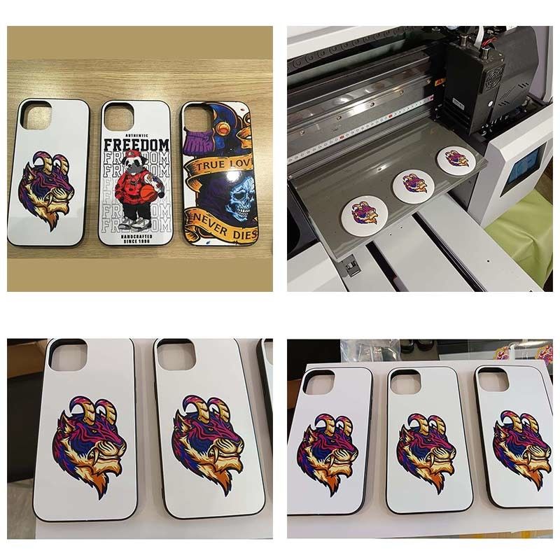A3 UV Printer Untuk Roll Material Flatbed Cylindrial Botol Mesin Pencetakan Kasus Telepon