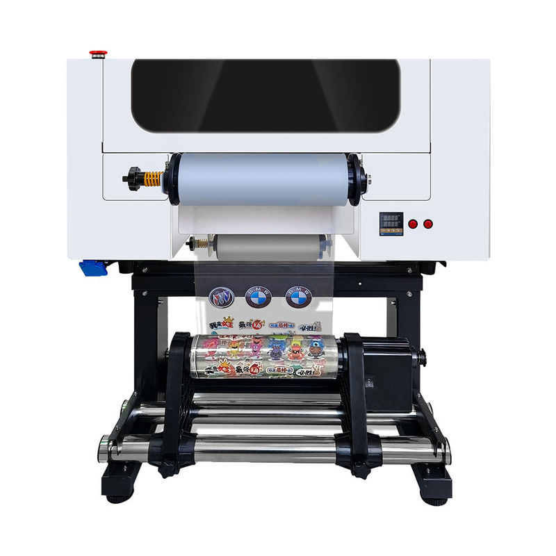 Printer UV 300mm dengan kepala cetak 2*F1080 mendukung CMYK+W+V
