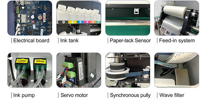 Direct to Film VT-300 A3 DTF Printer dengan warna CMYK+W untuk Aplikasi Tekstil
