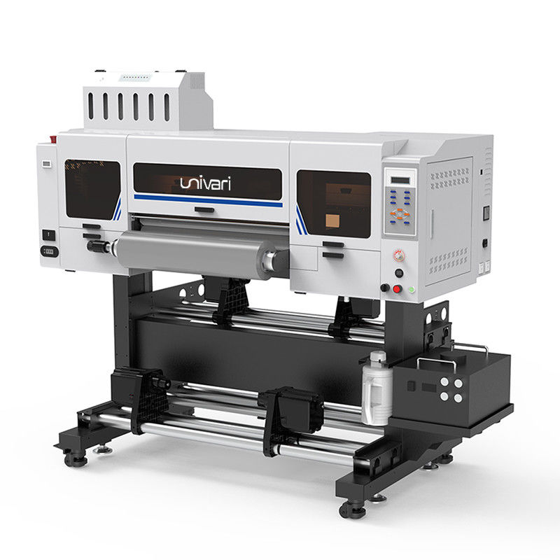 Printer UV 300mm dengan kepala cetak I3200U1 mendukung CMYK+W+V Cerah dan berwarna