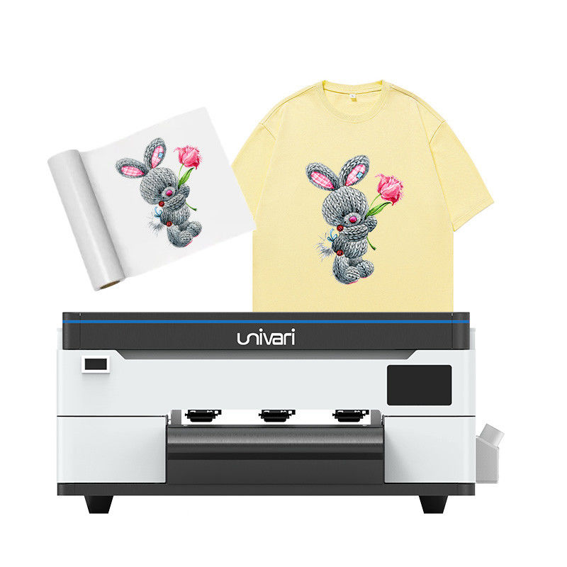 Compact A3 Ukuran Laminating Auto Desk DTF Transfer Mesin Inkjet UV DTF Printer Dengan F1080 XP600 Kepala T-shirt Pencetakan