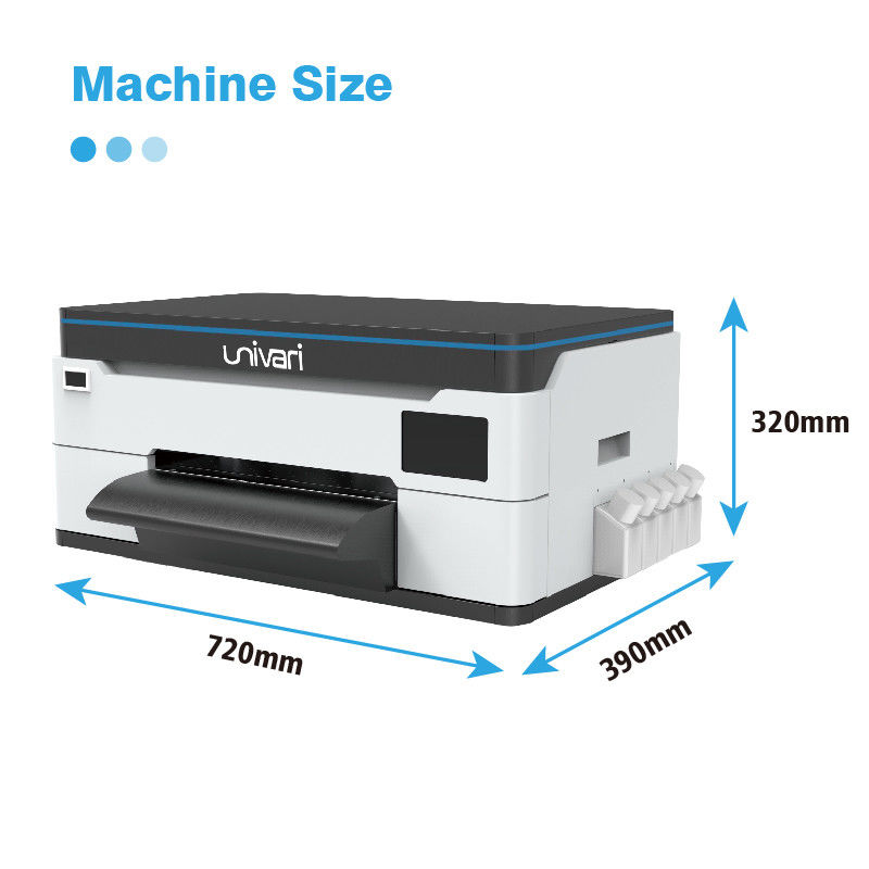 Kompak Ukuran A3 Laminating Desk Otomatis Mesin Transfer DTF Inkjet UV DTF Printer dengan F1080 XP600 Kepala