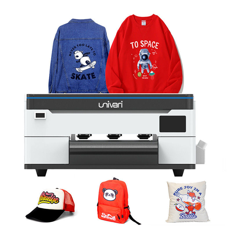 Single Head DTF Inkjet Printer 33cm Desktop Dtf Pet Film Printer dengan Shaking Powder