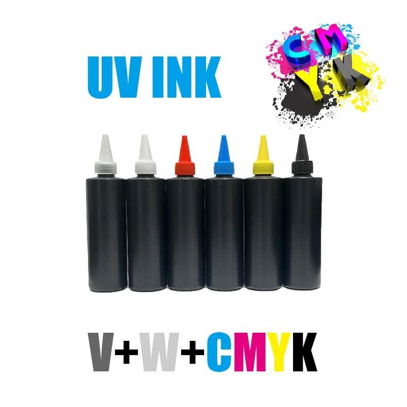UV Curable Ink Hard Soft LED UV Ink Untuk Epson I3200 XP600 DX4 DX5 DX7