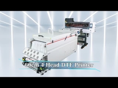 24 Inci DTF Printer Empat I3200 Roll To Roll Pet Film DTF Mesin Pencetakan Dengan 60cm DTF Powder S