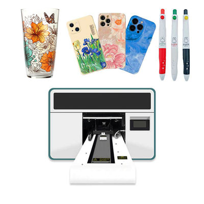 300mm Digital UV Hybrid Printer Desktop Card Acrylic Bottle Led Flatbed UV Printer