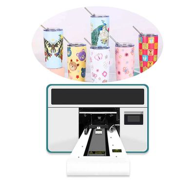 Mini UV Hybrid Printer Akrilik A3 UV Mesin Pencetakan Warna CMYKWV Standar