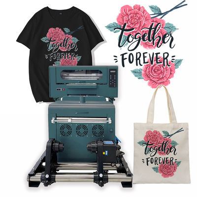 Mesin Pencetakan Kaos 300mm Mesin Pencetakan Inkjet DTF Dengan Shaker Dan Dryer
