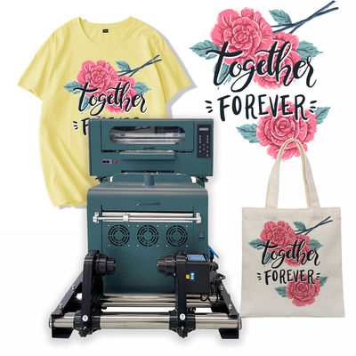 Mesin Pencetakan Kaos 300mm Mesin Pencetakan Inkjet DTF Dengan Shaker Dan Dryer