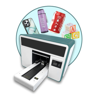 Hybrid UV Inkjet Printer LED Flatbed Inkjet Printer Untuk Mencetak Bahan Teguh Dan Lembut