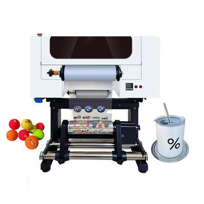 Printer UV DTF 30CM dengan Dua Kepala A3 UV DTF untuk Botol Plastik Akrilik