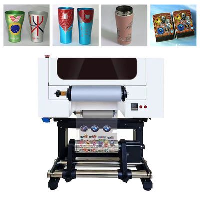 A3 UV DTF Printer 30cm AB Film I3200 Kepala All In One Roll To Roll UV DTF Printer Dengan Mesin Pencetakan Laminator