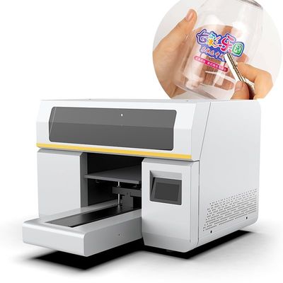 Usaha Kecil Flat Bed Top UV Printer Acrylic botol telepon kasus Printer Biaya