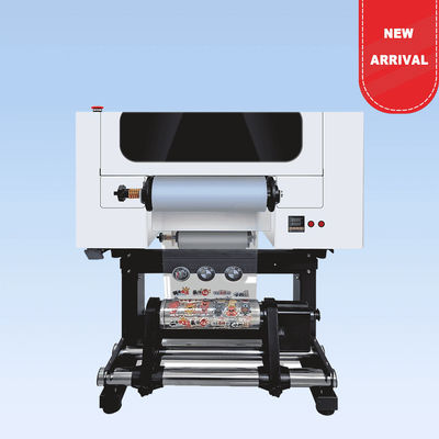 30CM UV DTF Roll to Roll Printer dengan Dua Kepala A3 UV DTF untuk botol akrilik