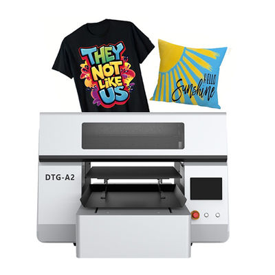 Doule Station DTG Printer Format A2 Mesin tekstil industri langsung ke garmen
