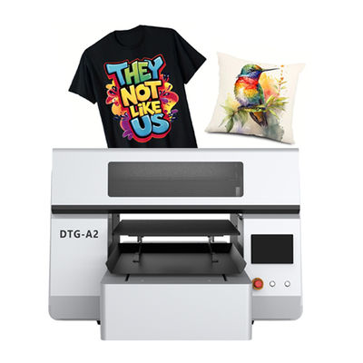 Double Station A2 DTG Direct to Garment Printer Sistem Pencetakan Tinta Putih & Warna