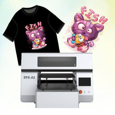 White Ink DTG A2 Printer Direct To Garment Machine Untuk Mencetak Tas, Topi & Kain