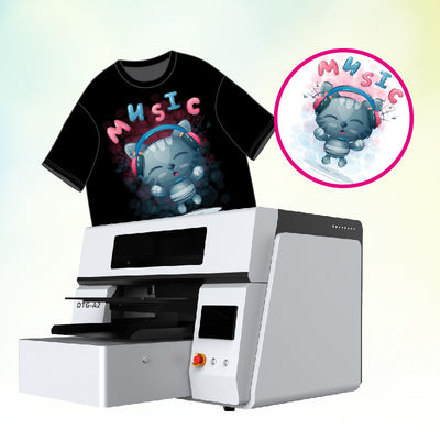 DTG T-shirt Printer Untuk Kain Gelap Langsung Ke Garment Sistem Dasar Tinta Putih
